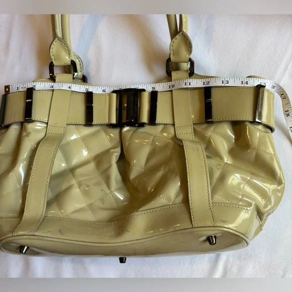 Burberry Cream Patent Leather Tote - Picture 12 of 14